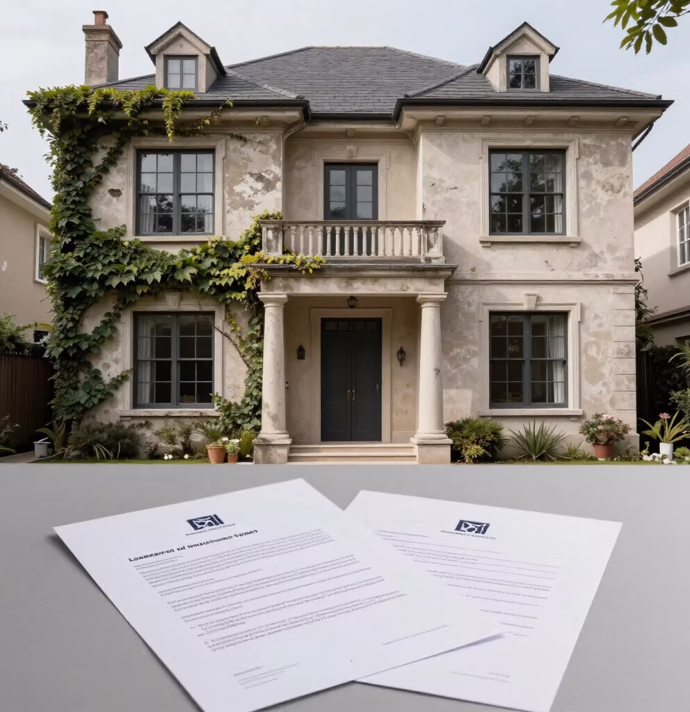 Distressed Florida home with foreclosure documents — Spyglass Investigations forensic acquisition due diligence in Florida